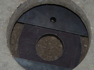 positioning a slab pier bracket